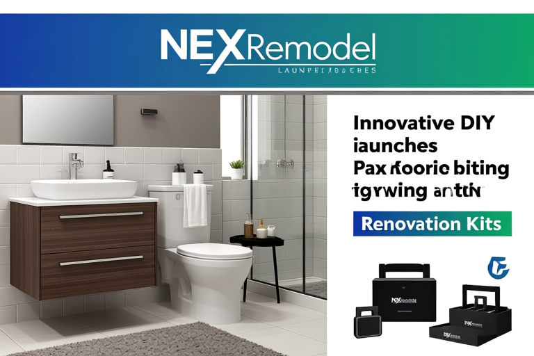 NexRemodel launches innovative DIY bathroom renovation kits, empowering home decor enthusiasts.